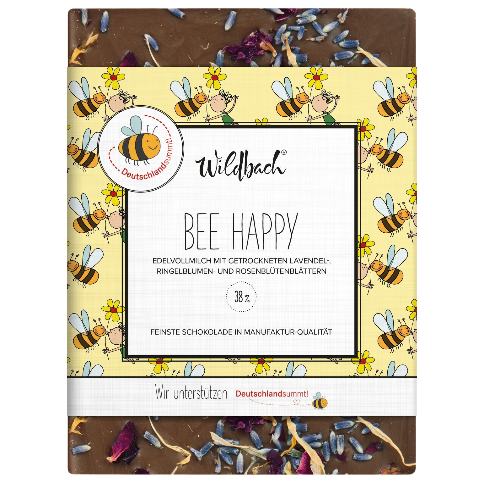 70g Tafel Deutschland summt Bee Happy - Edel VM 38%