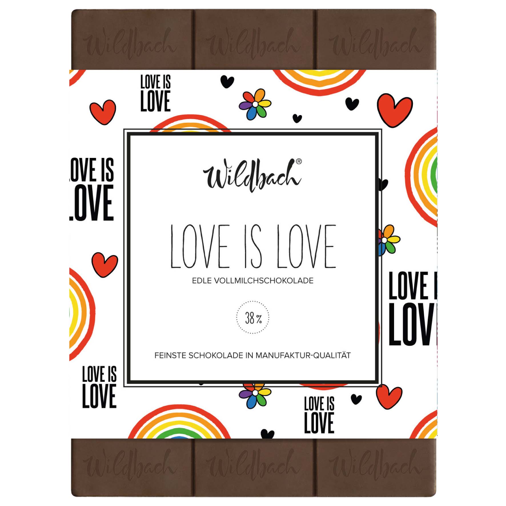 70g Tafel Edelvollmilch 38% Love is Love