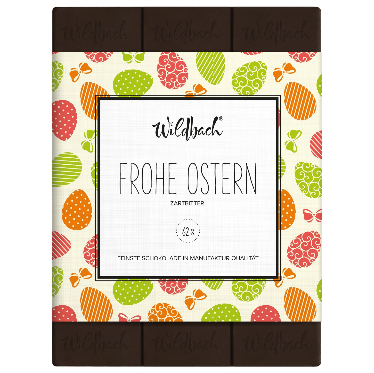 70g Tafel Frohe Ostern -  Edel  ZB 62%